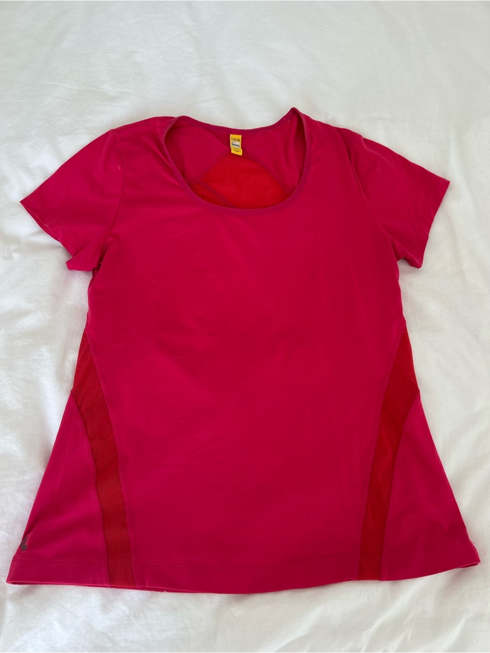 Lole Short Sleeve Active Tee in Fuchsia Pink